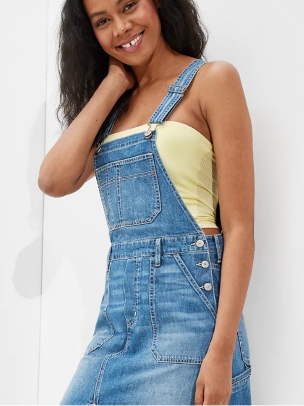 American Eagle Denim Skirt Overalls (size medium)